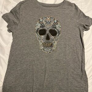 Torrid Gray Skull Graphic Women's Top